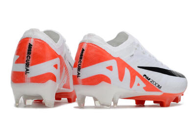 Men's Nike Air Zoom Mercurial Vapor 15 Elite FG Firm Ground Low-Tops Football Boots - White/Black/Red