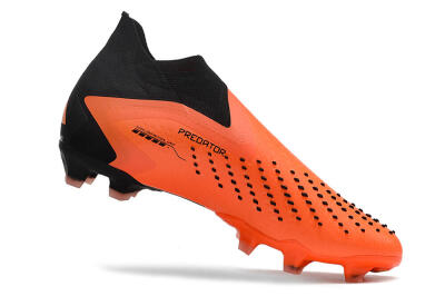 Men's Adidas Predator Accuracy+ FG Firm Ground High-Tops Football Boots - Orange/Black