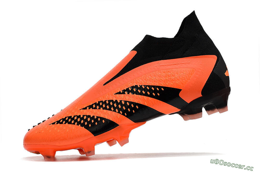 Men's Adidas Predator Accuracy+ FG Firm Ground High-Tops Football Boots - Orange/Black 5