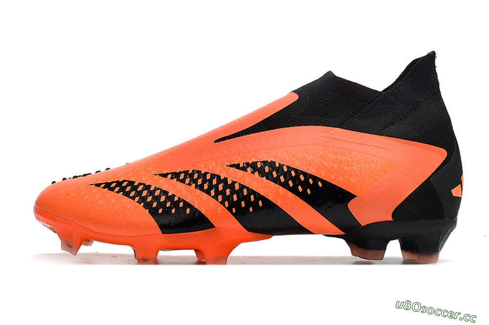Men's Adidas Predator Accuracy+ FG Firm Ground High-Tops Football Boots - Orange/Black 0