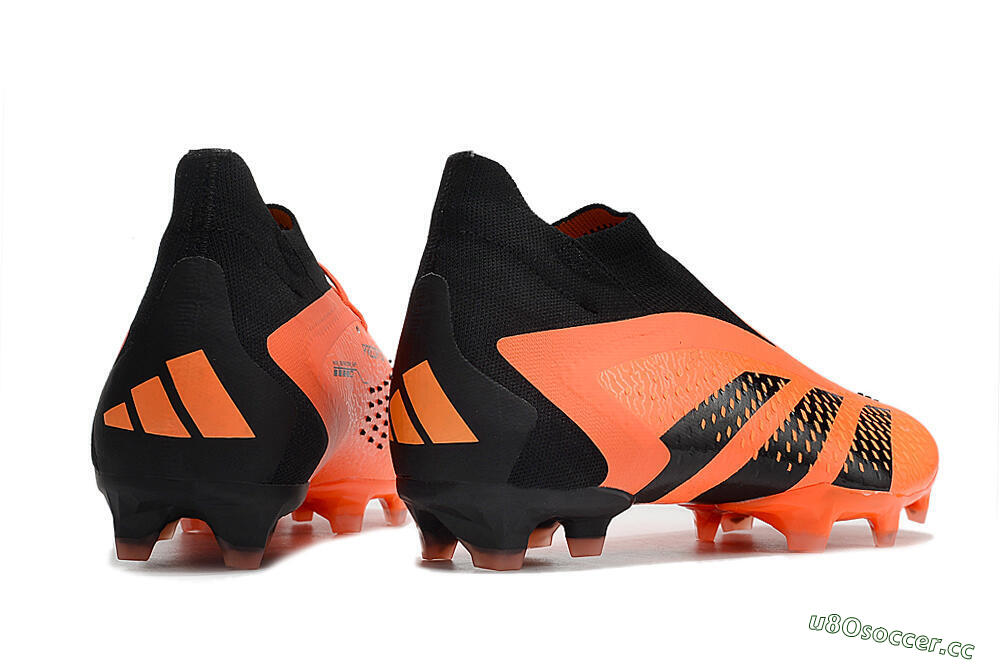 Men's Adidas Predator Accuracy+ FG Firm Ground High-Tops Football Boots - Orange/Black 6