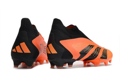 Men's Adidas Predator Accuracy+ FG Firm Ground High-Tops Football Boots - Orange/Black