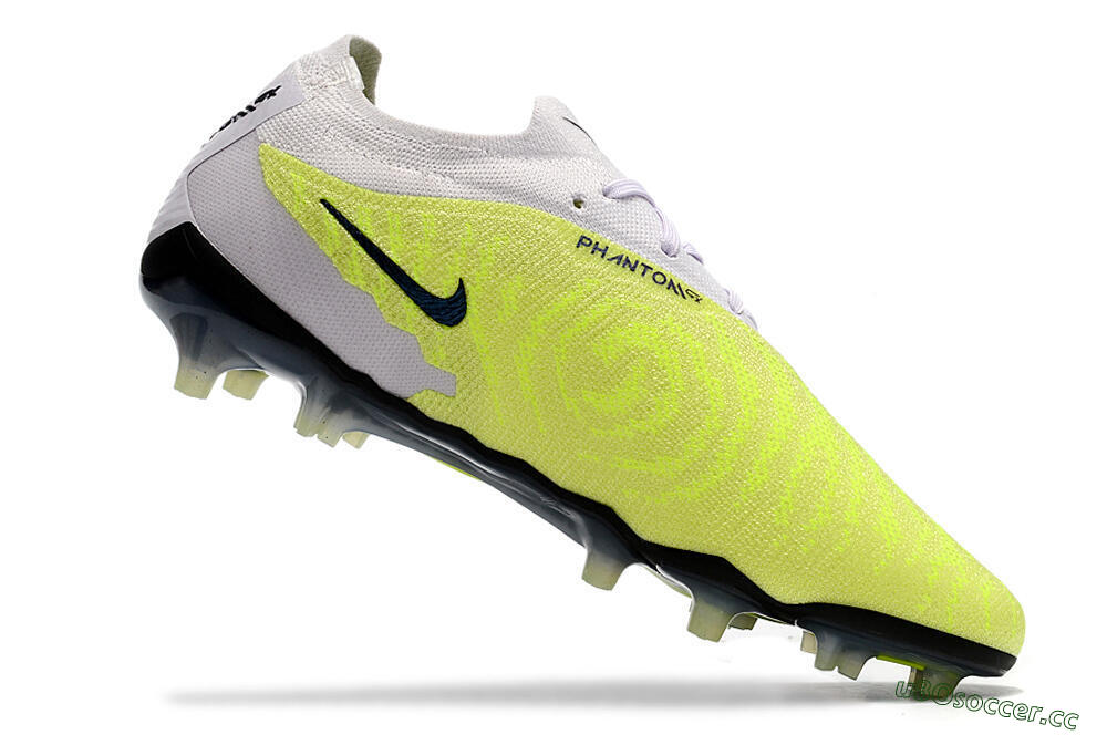 Men's Nike Phantom GX Elite FG Firm Ground Low-Tops Football Boots - White/Green/Black 4