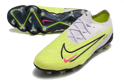 Men's Nike Phantom GX Elite FG Firm Ground Low-Tops Football Boots - White/Green/Black