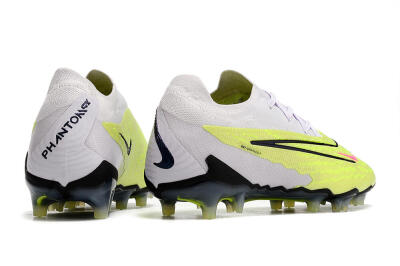 Men's Nike Phantom GX Elite FG Firm Ground Low-Tops Football Boots - White/Green/Black