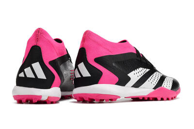 Men's Adidas Predator Accuracy.1 TF Artificial Turf High-Tops Football Boots - Black/White/Pink
