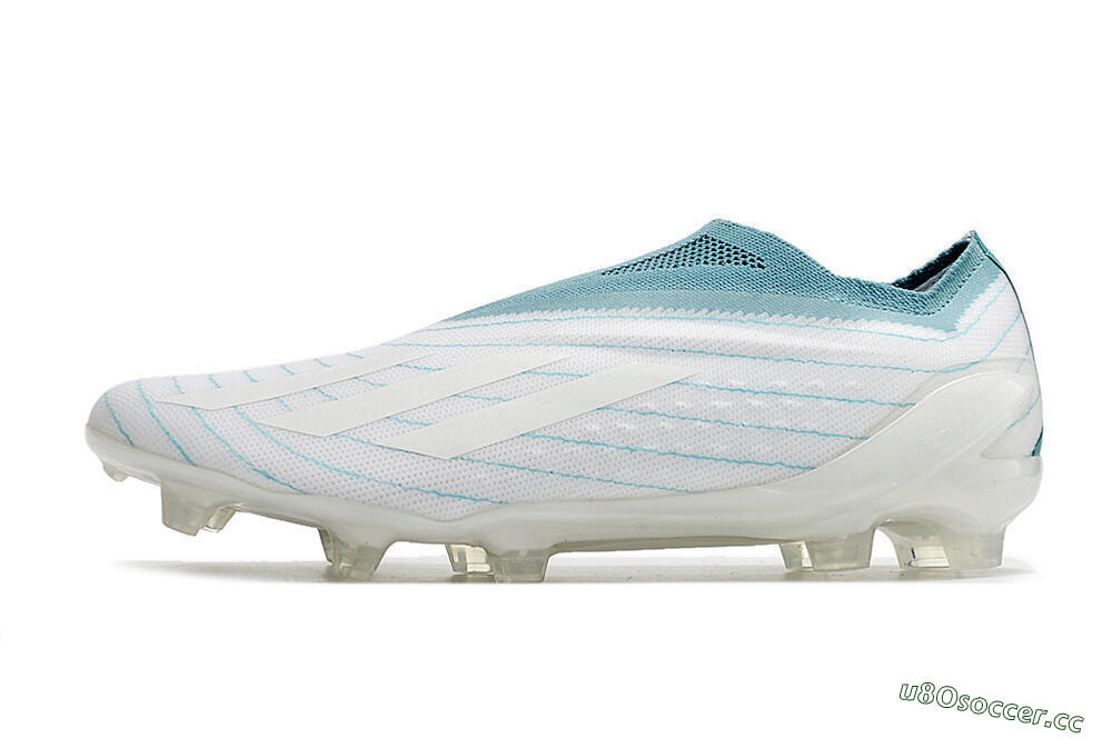 Men's adidas X Speedportal+ Parley FG Firm Ground Low-Tops Football Boots - White/Blue 0