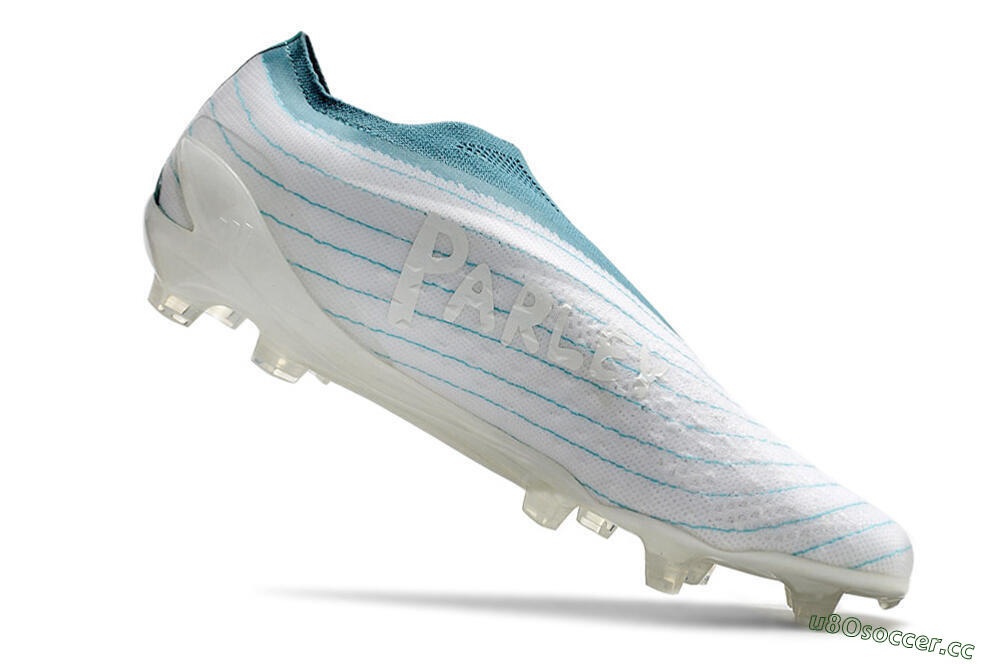 Men's adidas X Speedportal+ Parley FG Firm Ground Low-Tops Football Boots - White/Blue 4