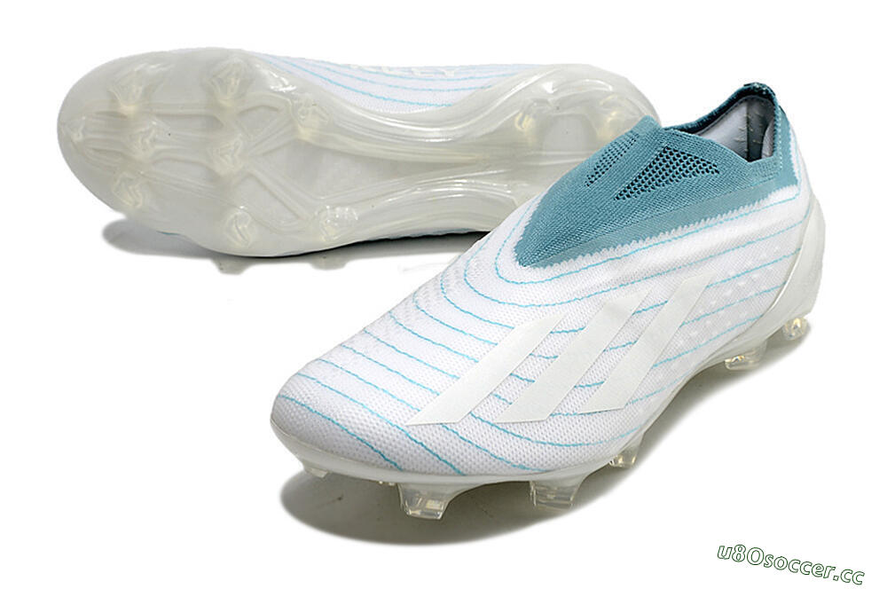 Men's adidas X Speedportal+ Parley FG Firm Ground Low-Tops Football Boots - White/Blue 3
