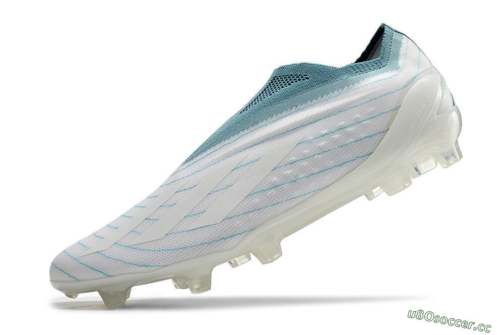 Men's adidas X Speedportal+ Parley FG Firm Ground Low-Tops Football Boots - White/Blue 5