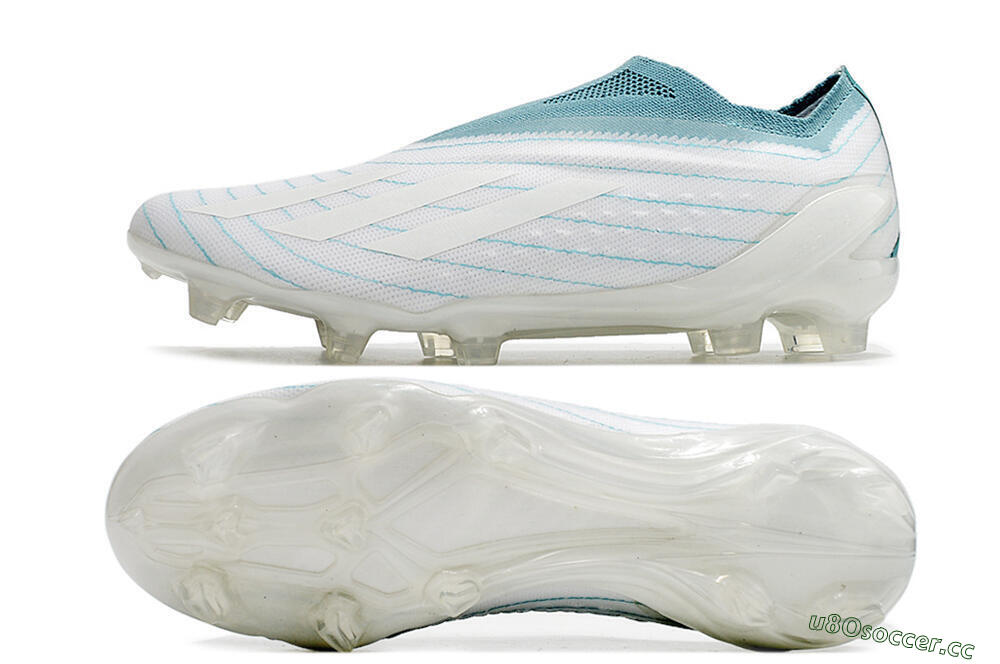 Men's adidas X Speedportal+ Parley FG Firm Ground Low-Tops Football Boots - White/Blue 1