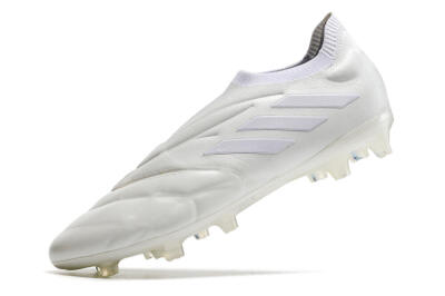 Men's Adidas Copa Pure+ FG Firm Ground Low-Tops Football Boots - White/White