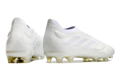 Men's Adidas Copa Pure+ FG Firm Ground Low-Tops Football Boots - White/White