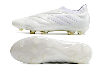 Men's Adidas Copa Pure+ FG Firm Ground Low-Tops Football Boots - White/White