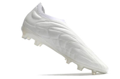 Men's Adidas Copa Pure+ FG Firm Ground Low-Tops Football Boots - White/White