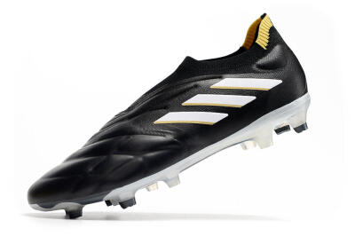 Men's Adidas Copa Pure+ FG Firm Ground Low-Tops Football Boots - Black/White