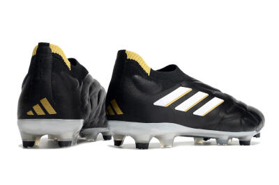 Men's Adidas Copa Pure+ FG Firm Ground Low-Tops Football Boots - Black/White