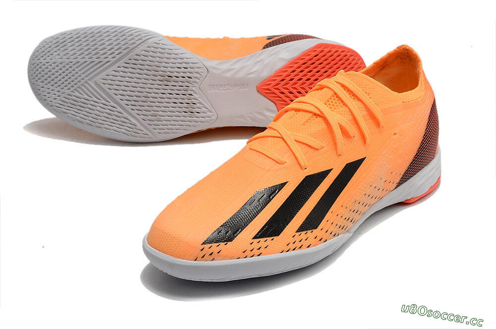 Men's Adidas X Speedportal.1 IC Indoor & Futsal Low-Tops Football Shoes - Orange/Black 3