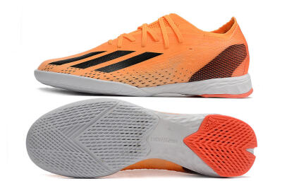 Men's Adidas X Speedportal.1 IC Indoor & Futsal Low-Tops Football Shoes - Orange/Black