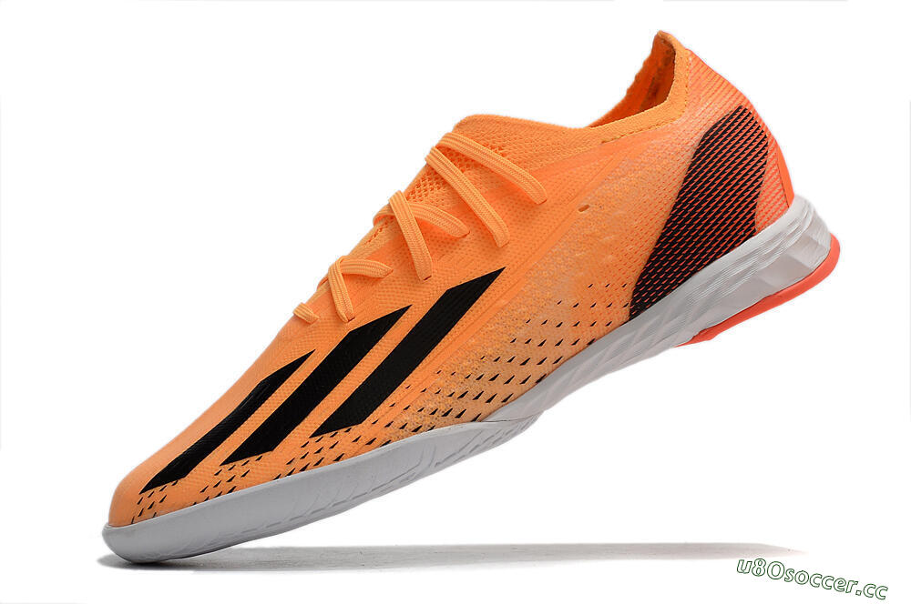 Men's Adidas X Speedportal.1 IC Indoor & Futsal Low-Tops Football Shoes - Orange/Black 5