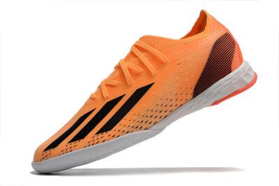 Men's Adidas X Speedportal.1 IC Indoor & Futsal Low-Tops Football Shoes - Orange/Black
