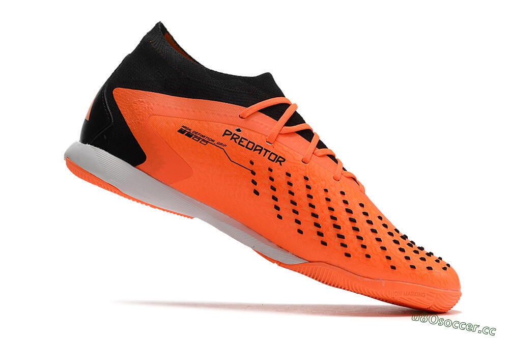 Men's Adidas Predator Accuracy.1 IC Indoor & Futsal Low-Tops Football Shoes - Orange/Black 4