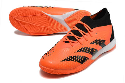 Men's Adidas Predator Accuracy.1 IC Indoor & Futsal Low-Tops Football Shoes - Orange/Black