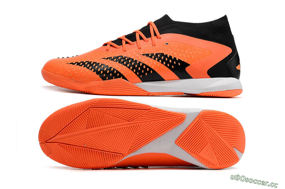 Men's Adidas Predator Accuracy.1 IC Indoor & Futsal Low-Tops Football Shoes - Orange/Black 1