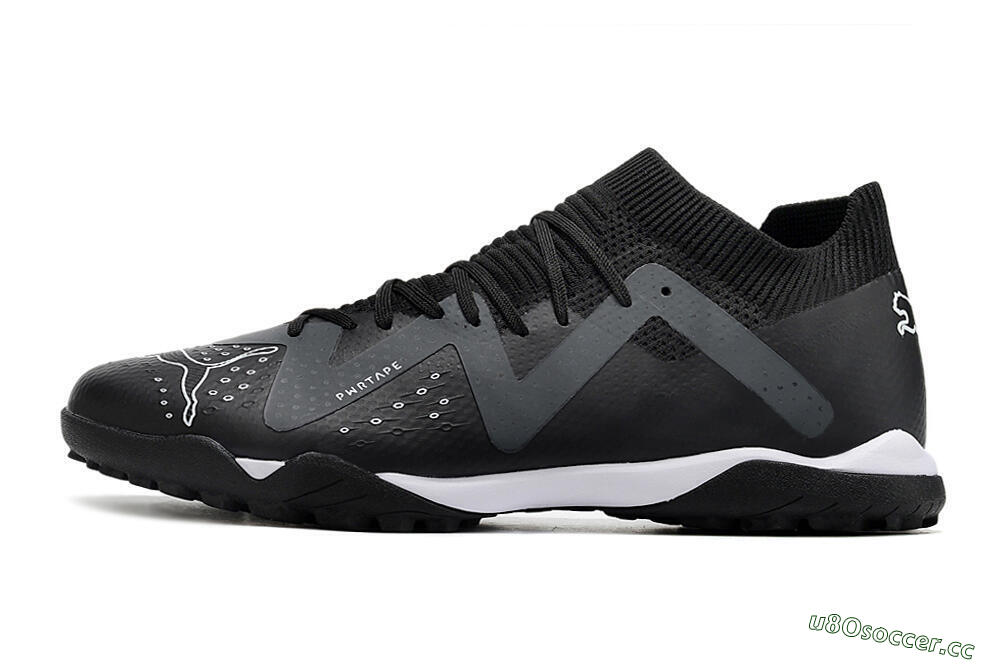 Men's Puma Future Match TT TF Artificial Turf Low-Tops Football Shoes - Black/White 0