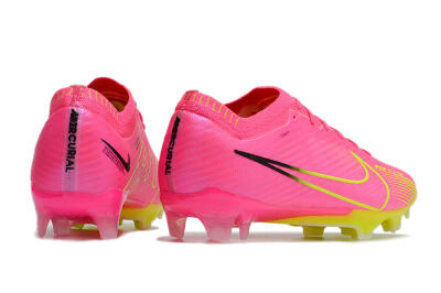 Men's Nike Air Zoom Mercurial Vapor 15 Elite FG Firm Ground Low-Tops Football Boots - Pink/Green/Black