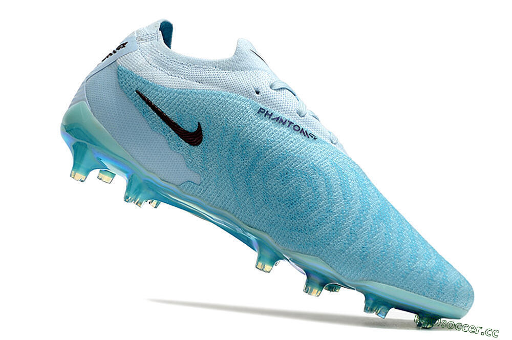 Men's Nike Phantom GX Elite FG Firm Ground Low-Tops Football Boots - Blue/Brown 4