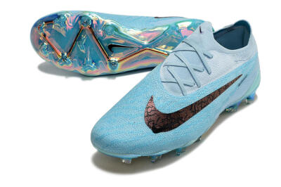 Men's Nike Phantom GX Elite FG Firm Ground Low-Tops Football Boots - Blue/Brown
