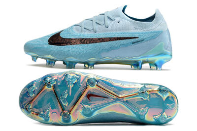 Men's Nike Phantom GX Elite FG Firm Ground Low-Tops Football Boots - Blue/Brown