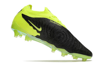 Men's Nike Phantom GX Elite FG Firm Ground Low-Tops Football Boots - Black/Green
