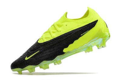 Men's Nike Phantom GX Elite FG Firm Ground Low-Tops Football Boots - Black/Green