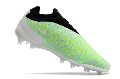 Men's Nike Phantom GX Elite FG Firm Ground Low-Tops Football Boots - White/Green/Black