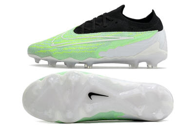 Men's Nike Phantom GX Elite FG Firm Ground Low-Tops Football Boots - White/Green/Black