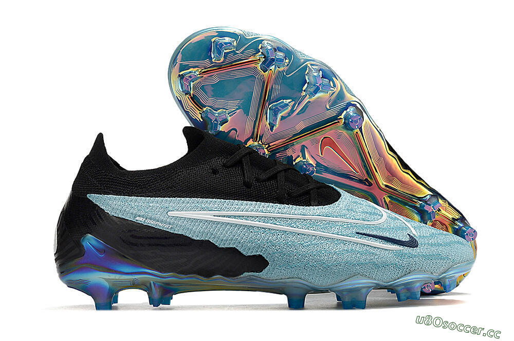 Men's Nike Phantom GX Elite FG Firm Ground Low-Tops Football Boots - Blue/Black 2