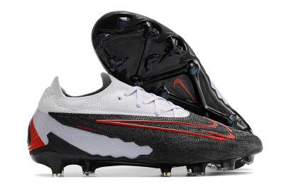 Men's Nike Phantom GX Elite FG Firm Ground Low-Tops Football Boots - Black/White/Red