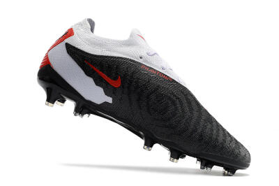 Men's Nike Phantom GX Elite FG Firm Ground Low-Tops Football Boots - Black/White/Red