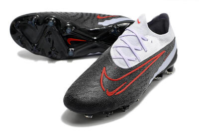 Men's Nike Phantom GX Elite FG Firm Ground Low-Tops Football Boots - Black/White/Red