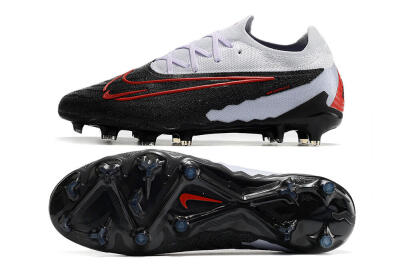Men's Nike Phantom GX Elite FG Firm Ground Low-Tops Football Boots - Black/White/Red
