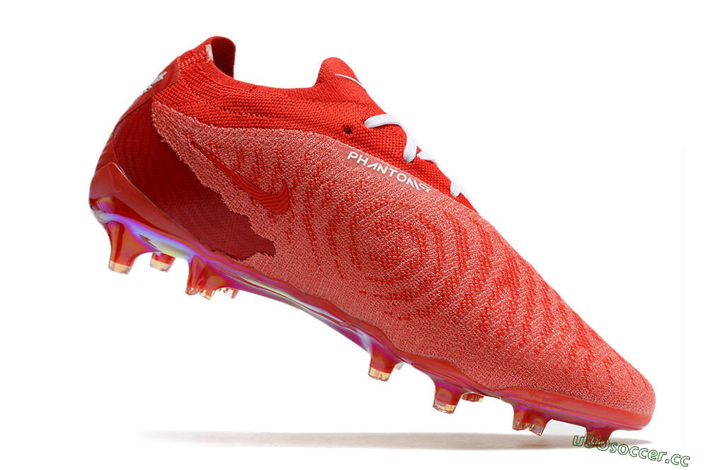 Men's Nike Phantom GX Elite FG Firm Ground Low-Tops Football Boots - Red/White 4