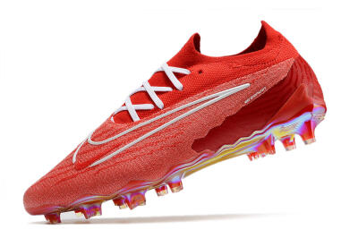 Men's Nike Phantom GX Elite FG Firm Ground Low-Tops Football Boots - Red/White