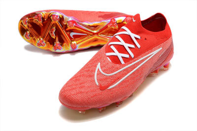 Men's Nike Phantom GX Elite FG Firm Ground Low-Tops Football Boots - Red/White