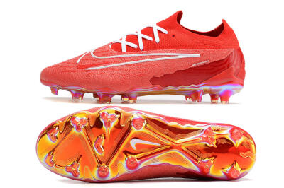 Men's Nike Phantom GX Elite FG Firm Ground Low-Tops Football Boots - Red/White
