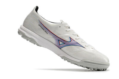 Men's Mizuno Morelia Alpha Japan TF Artificial Turf Low-Tops Football Shoes - White/Blue/Red