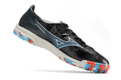 Men's Mizuno Morelia Alpha Japan TF Artificial Turf Low-Tops Football Shoes - Black/White