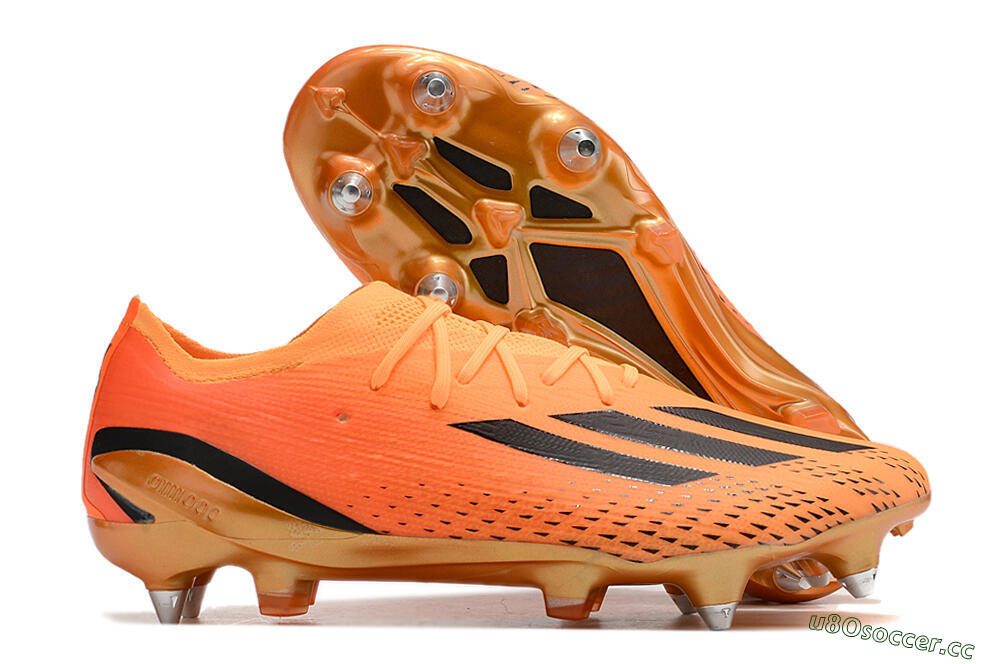 Men's Adidas X Speedportal.1 SG Soft Ground Low-Tops Football Boots - Orange/Black 2