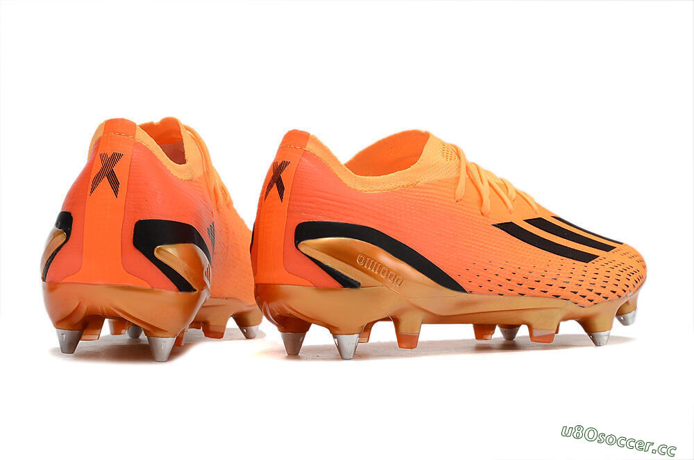 Men's Adidas X Speedportal.1 SG Soft Ground Low-Tops Football Boots - Orange/Black 4